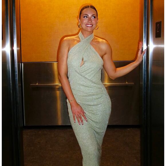 ZARA Fitted Halter Dress NWT - Picture 1 of 16